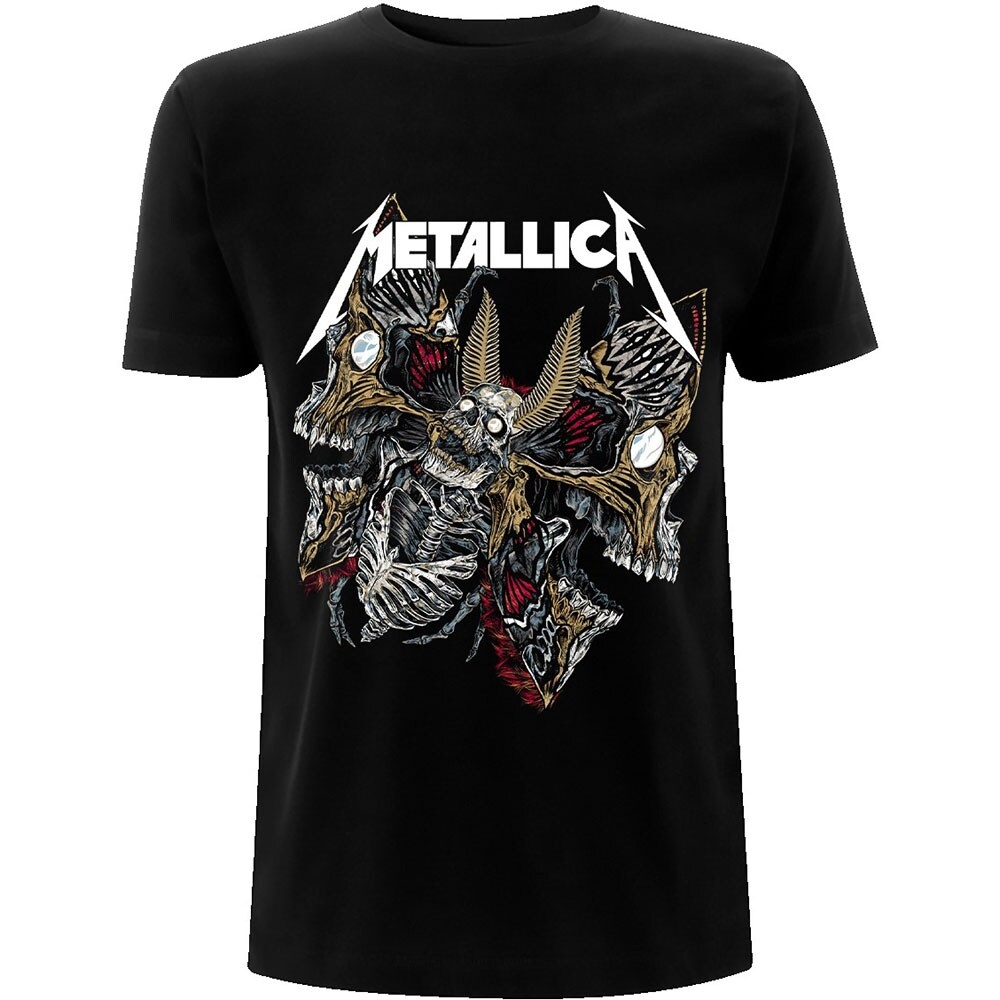 Metallica Unisex T-Shirt: Skull Moth (Medium)