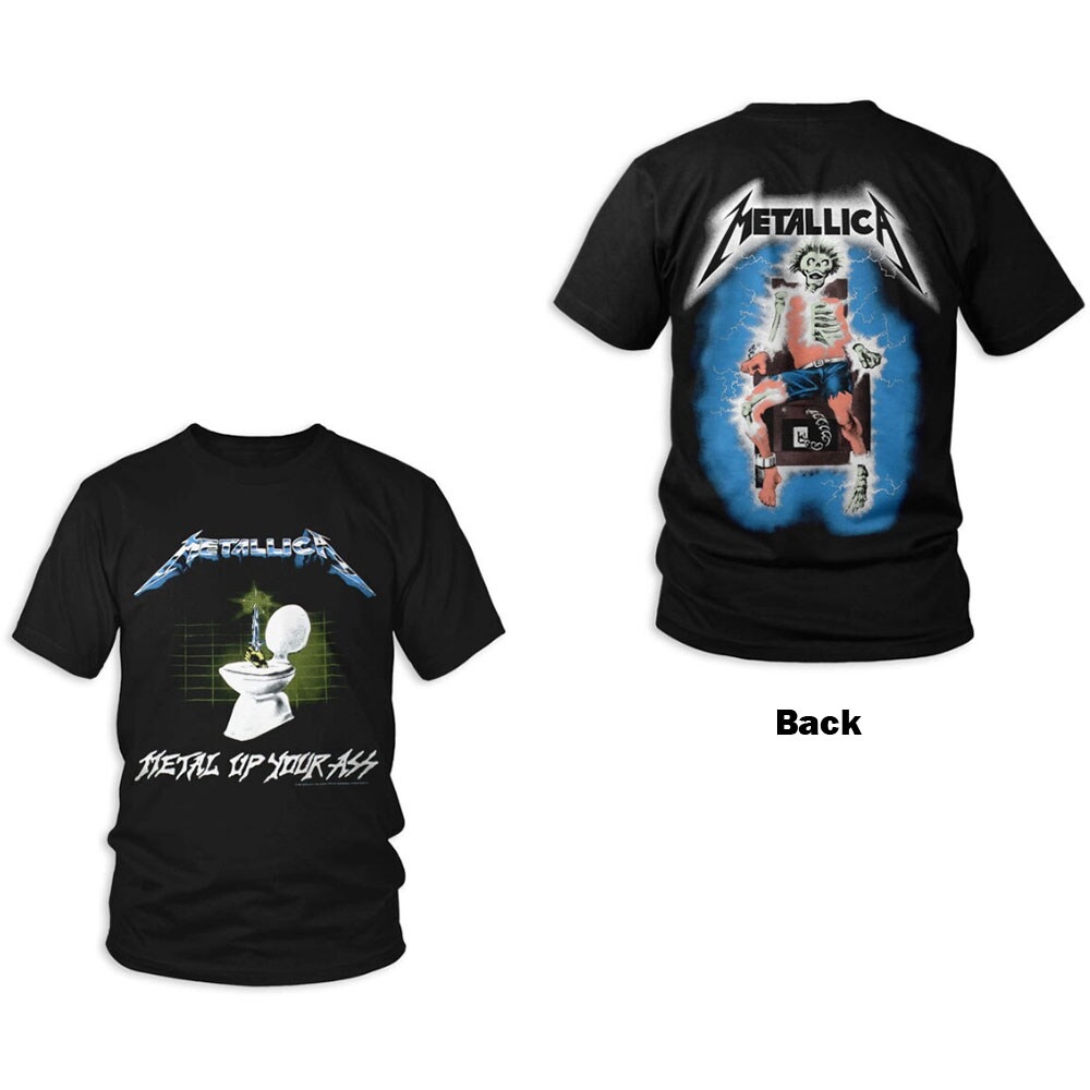 Metallica Unisex T-Shirt: Metal Up Your Ass (Back Print) (XX-Large)