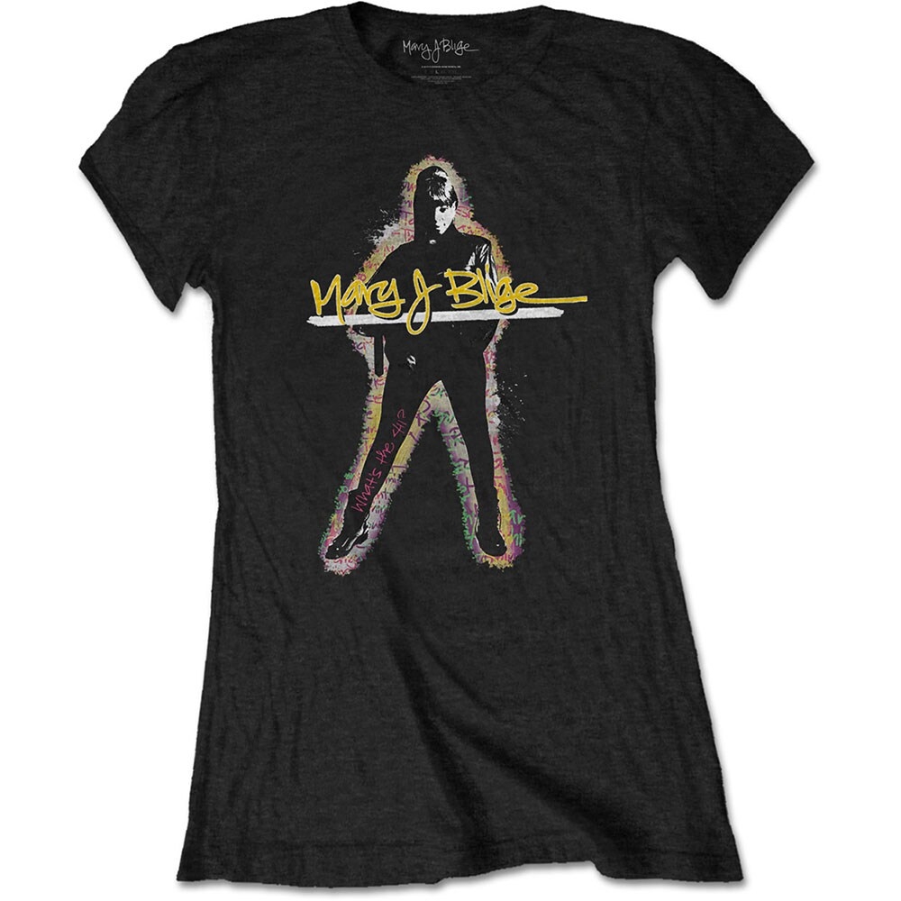 Mary J Blige Ladies T-Shirt: Glow (Small)
