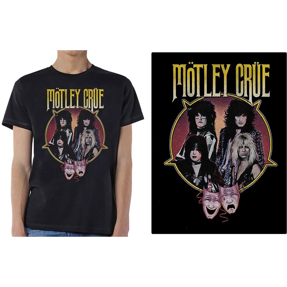 Motley Crue Unisex T-Shirt: Theatre Pentagram (Large)