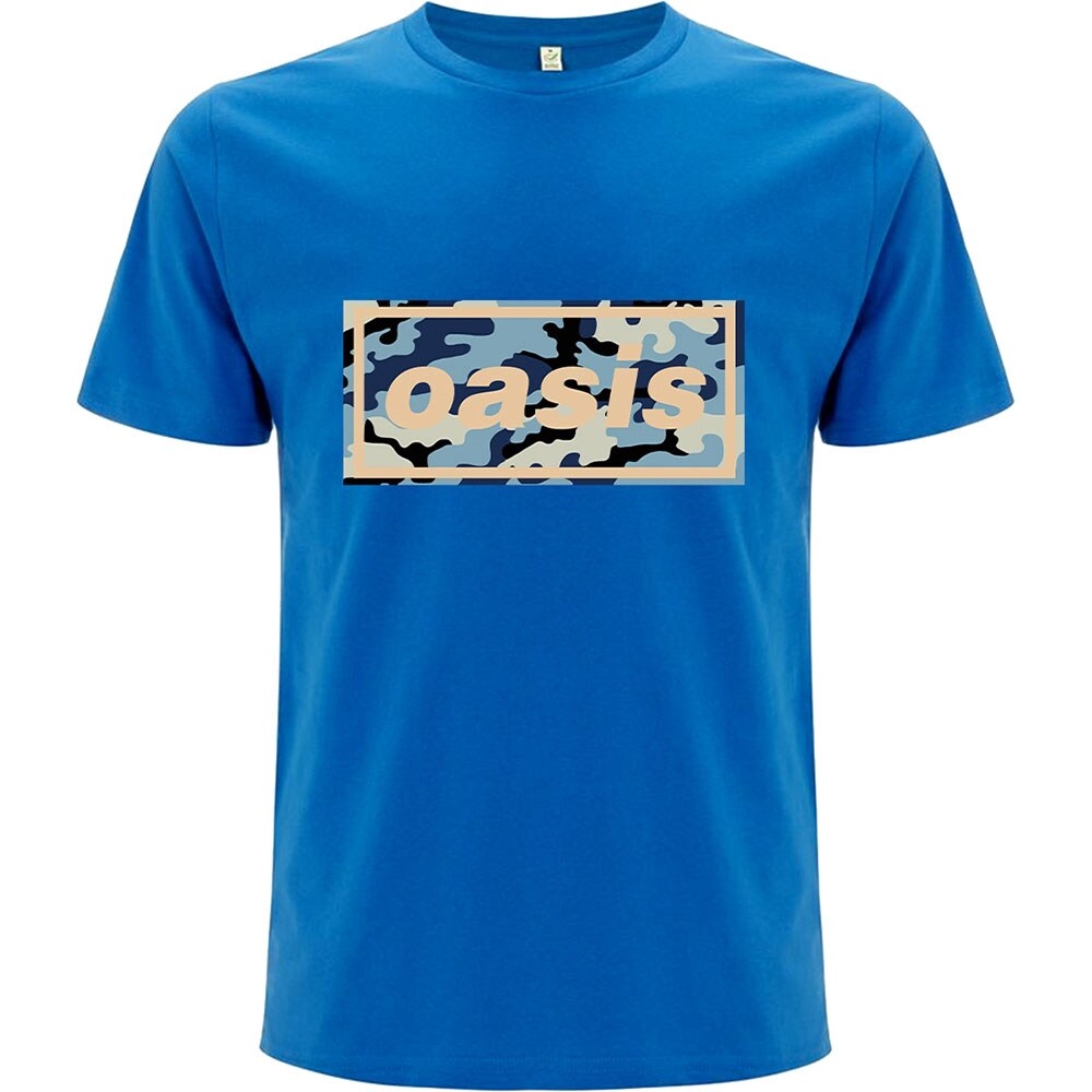 Oasis Unisex T-Shirt: Camo Logo (Small)