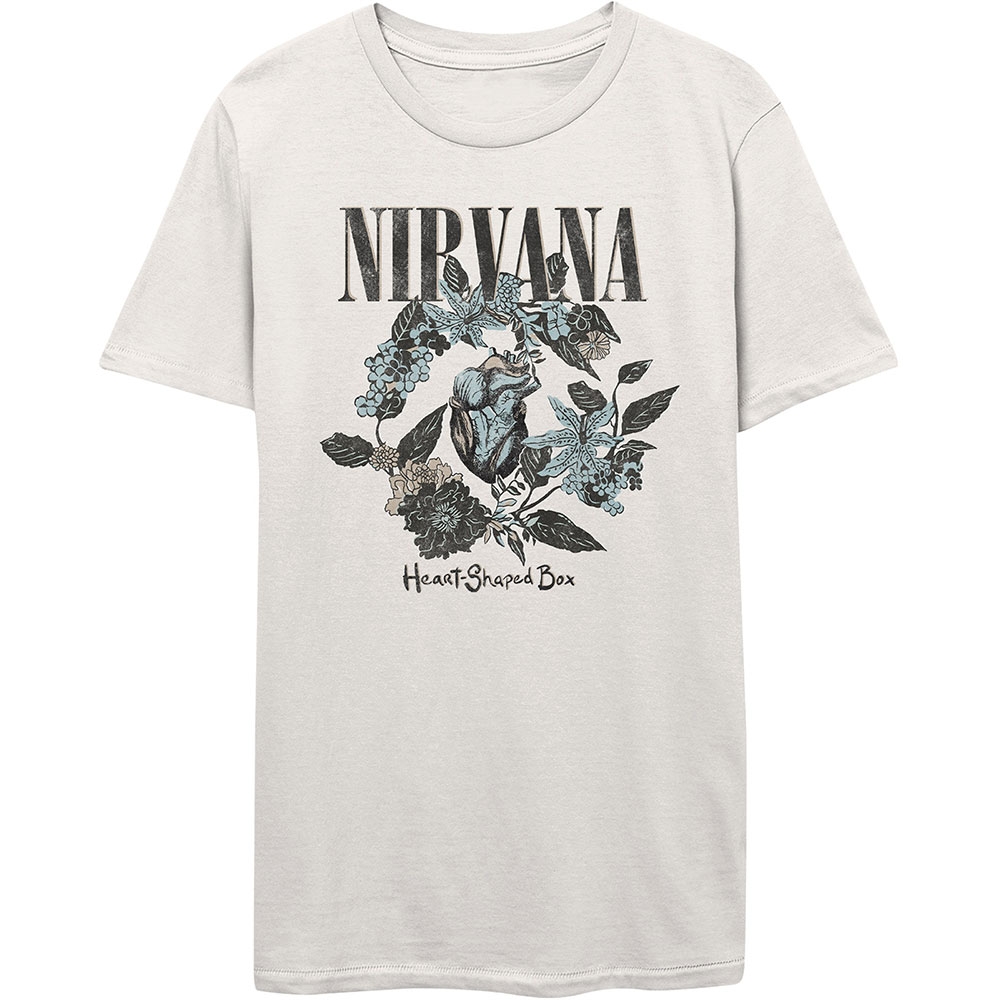 Nirvana Unisex T-Shirt: Heart Shape Box (Small)