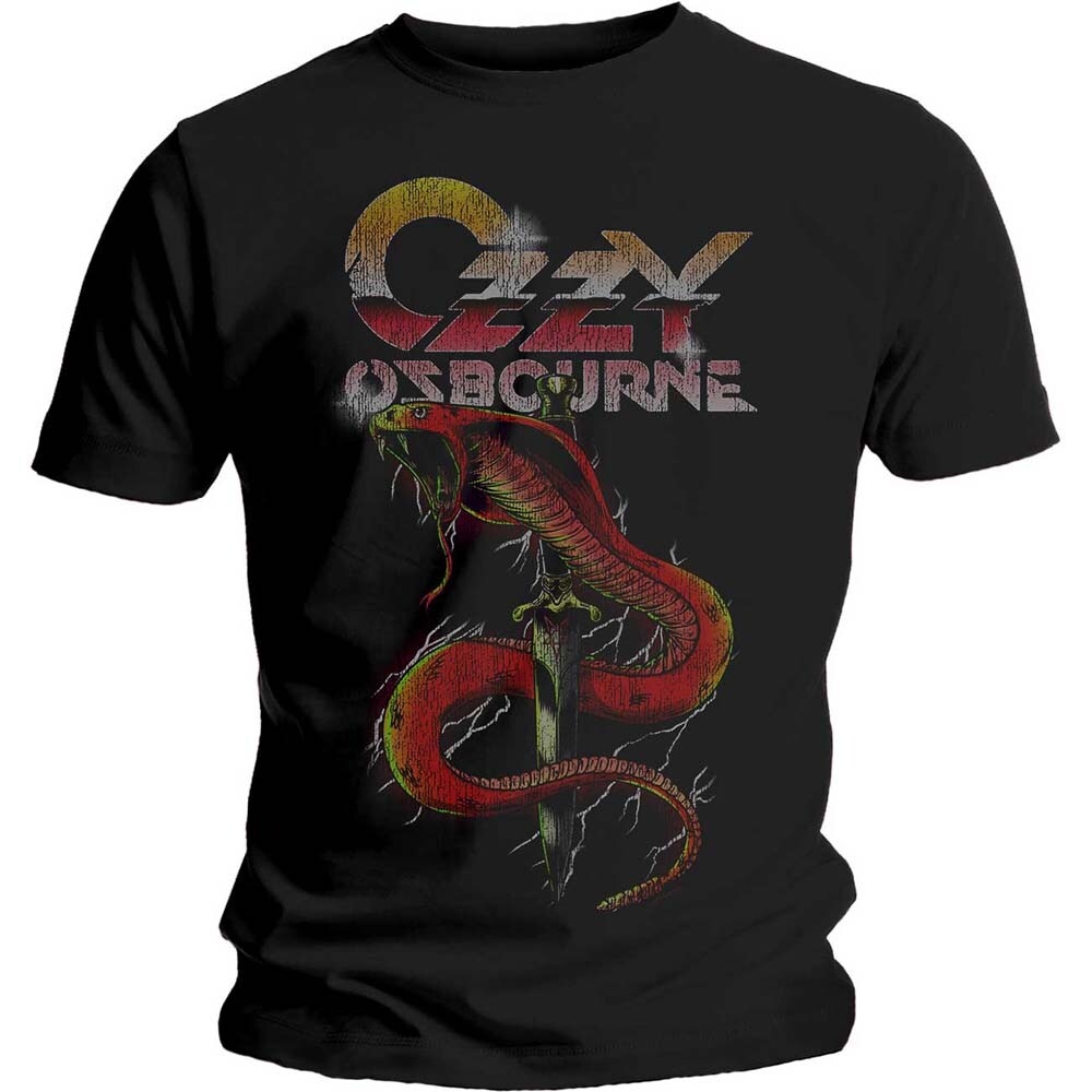 Ozzy Osbourne Unisex T-Shirt: Vintage Snake (Small)