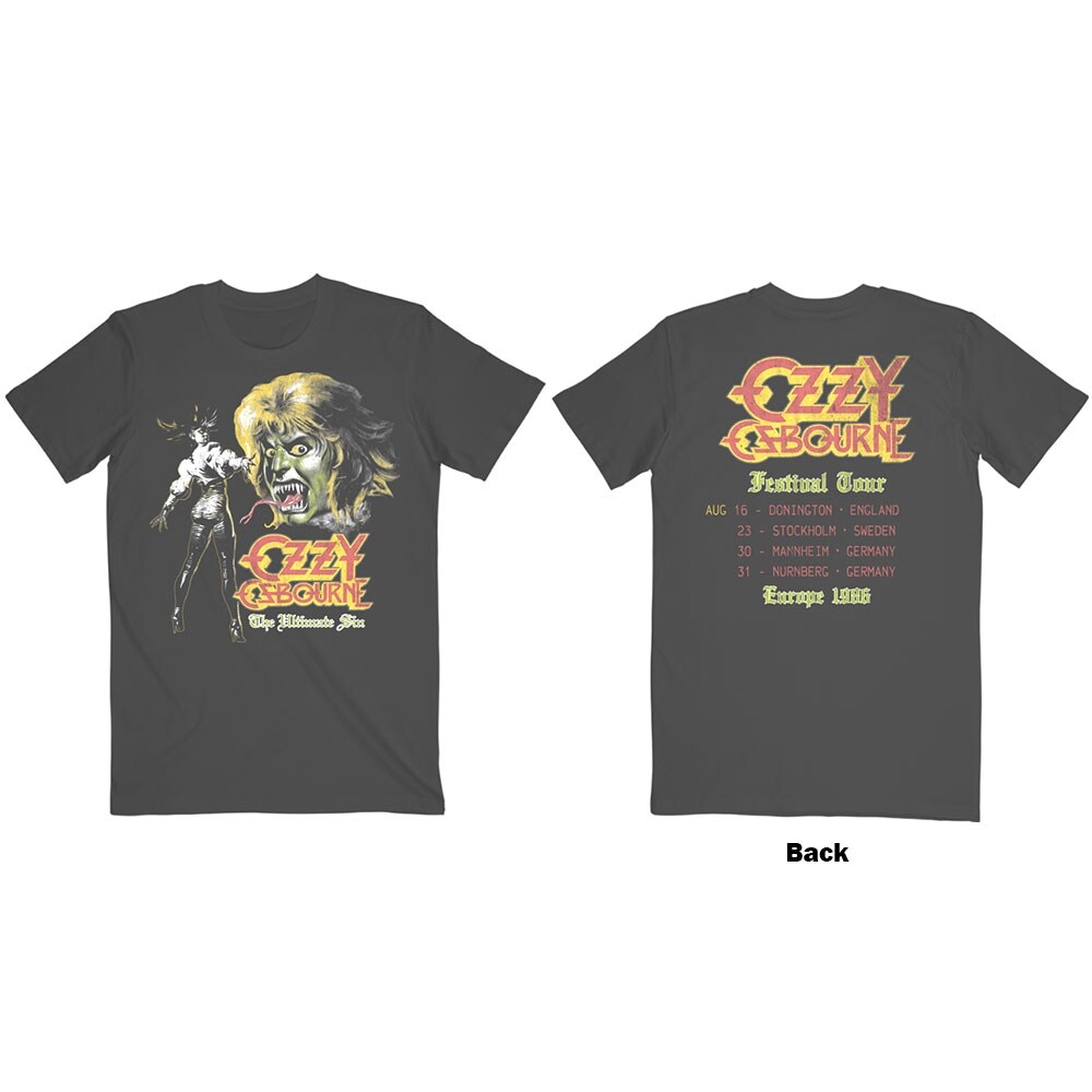 Ozzy Osbourne Unisex T-Shirt: Ultimate Remix (Back Print) (X-Large)