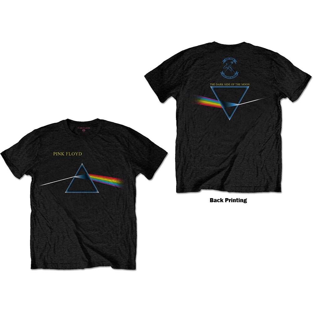 Pink Floyd Unisex T-Shirt: Dark Side of the Moon Flipped (Back Print) (X-Large)