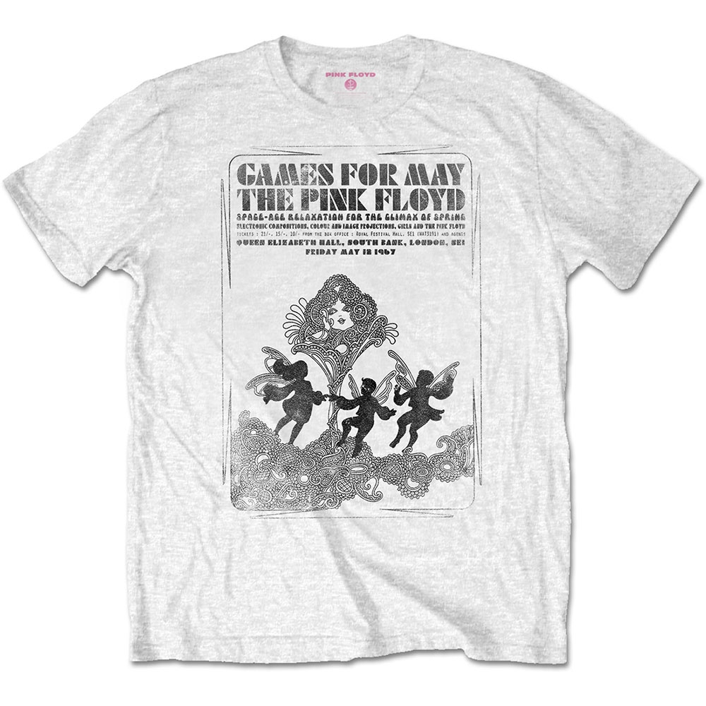 Pink Floyd Unisex T-Shirt: Games For May B&W (XX-Large)