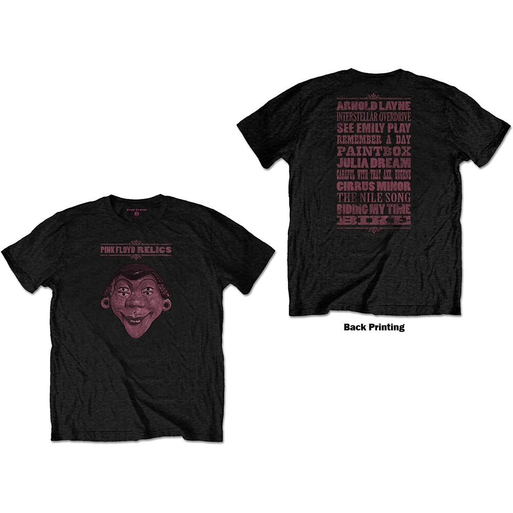 Pink Floyd Unisex T-Shirt: Relics (Back Print) (Small)