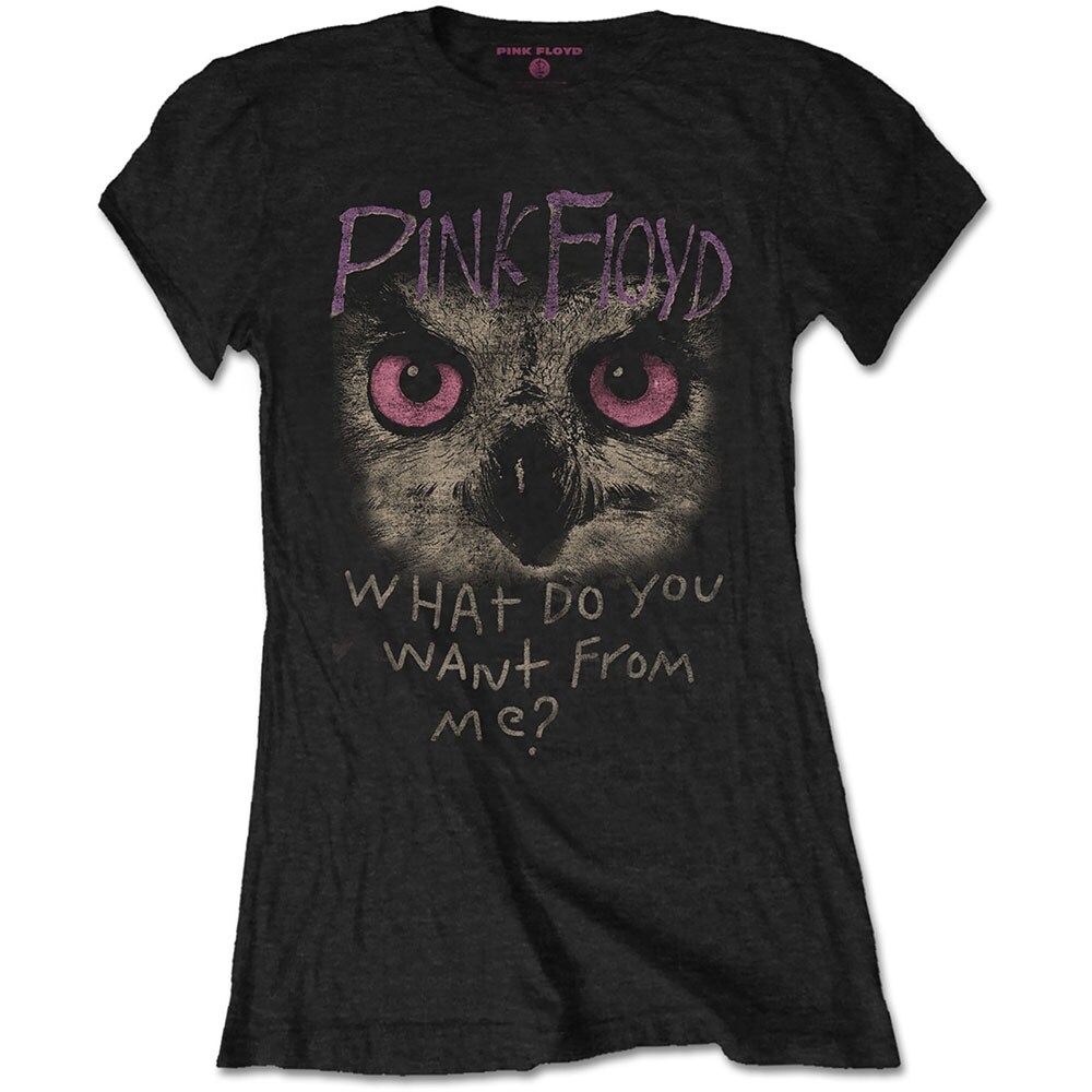 Pink Floyd Ladies T-Shirt: Owl - WDYWFM? (X-Large)