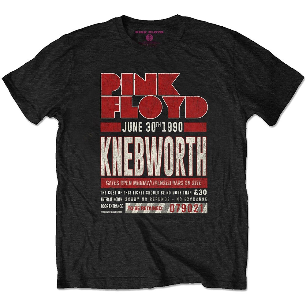 Pink Floyd Unisex T-Shirt: Knebworth '90 Red (X-Large)