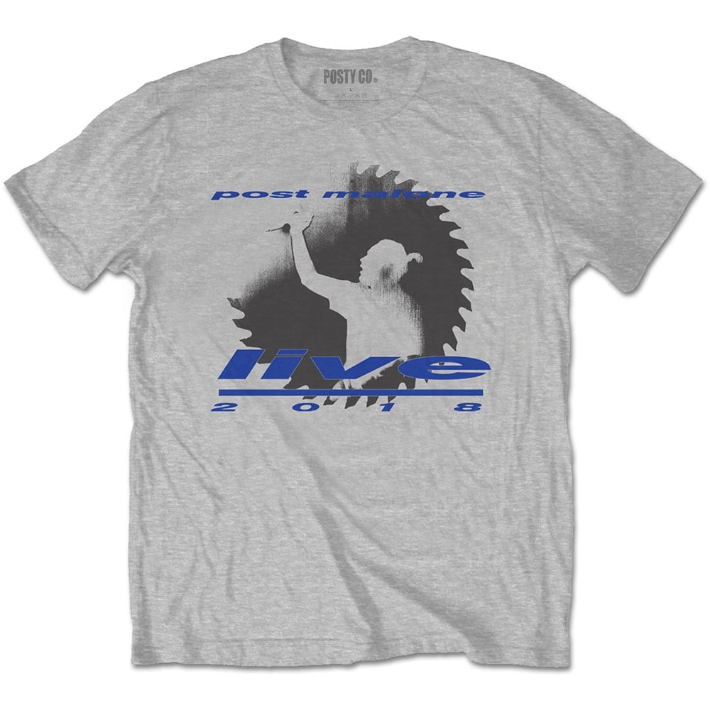 Post Malone Unisex T-Shirt: Live Saw (Large)
