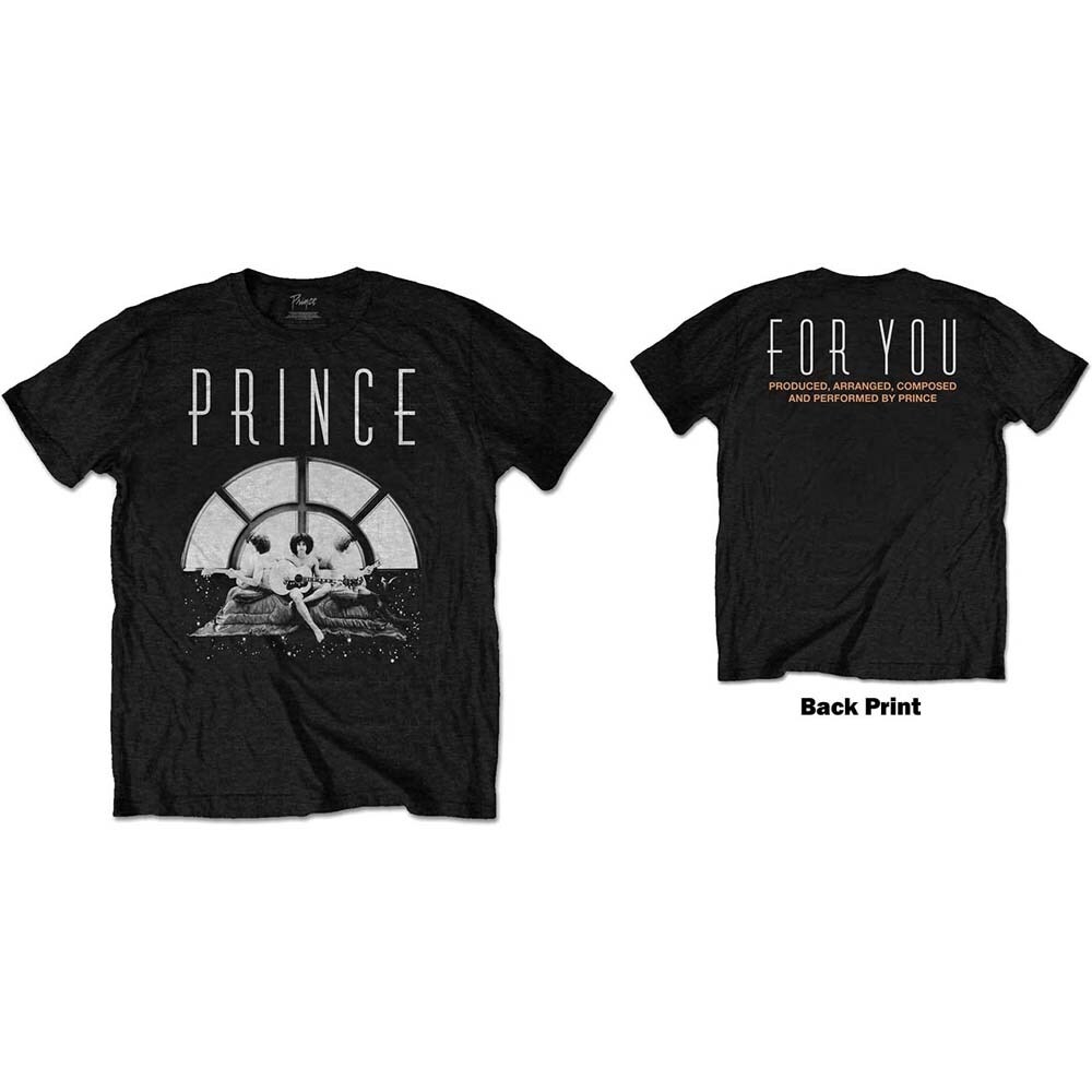 Prince Unisex T-Shirt: For You Triple (Back Print) (X-Large)