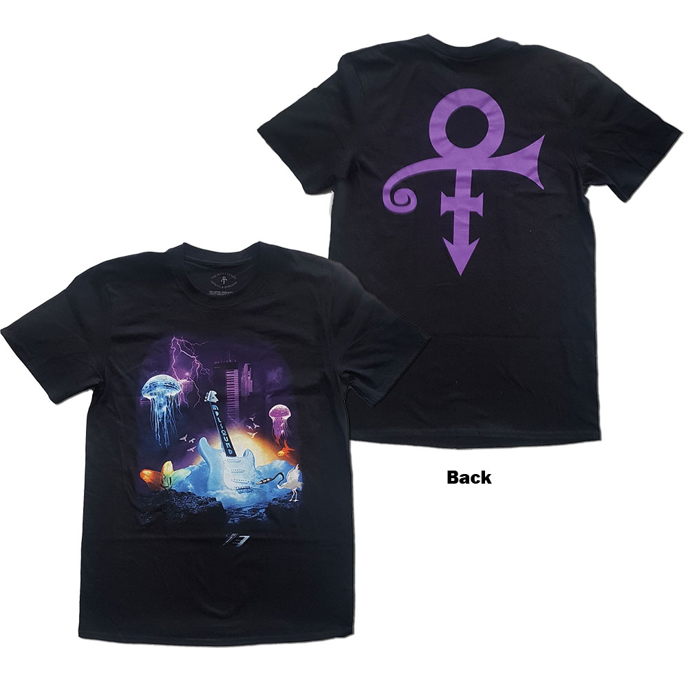 Prince Unisex T-Shirt: Lotus Flower (Back Print) (Large)