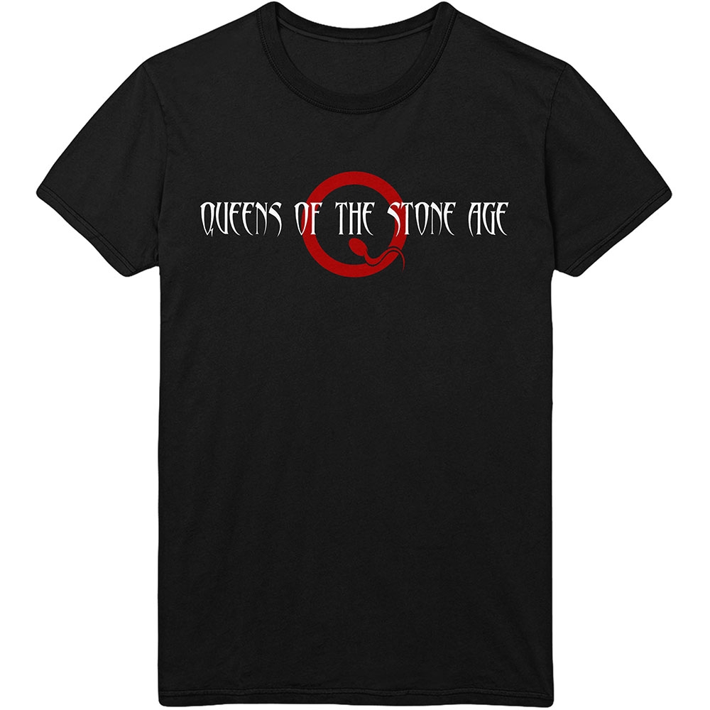 Queens Of The Stone Age Unisex T-Shirt: Text Logo (Small)