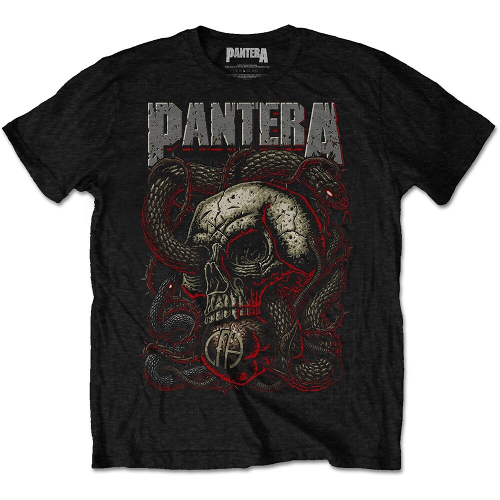 Pantera Unisex T-Shirt: Serpent Skull (X-Large)
