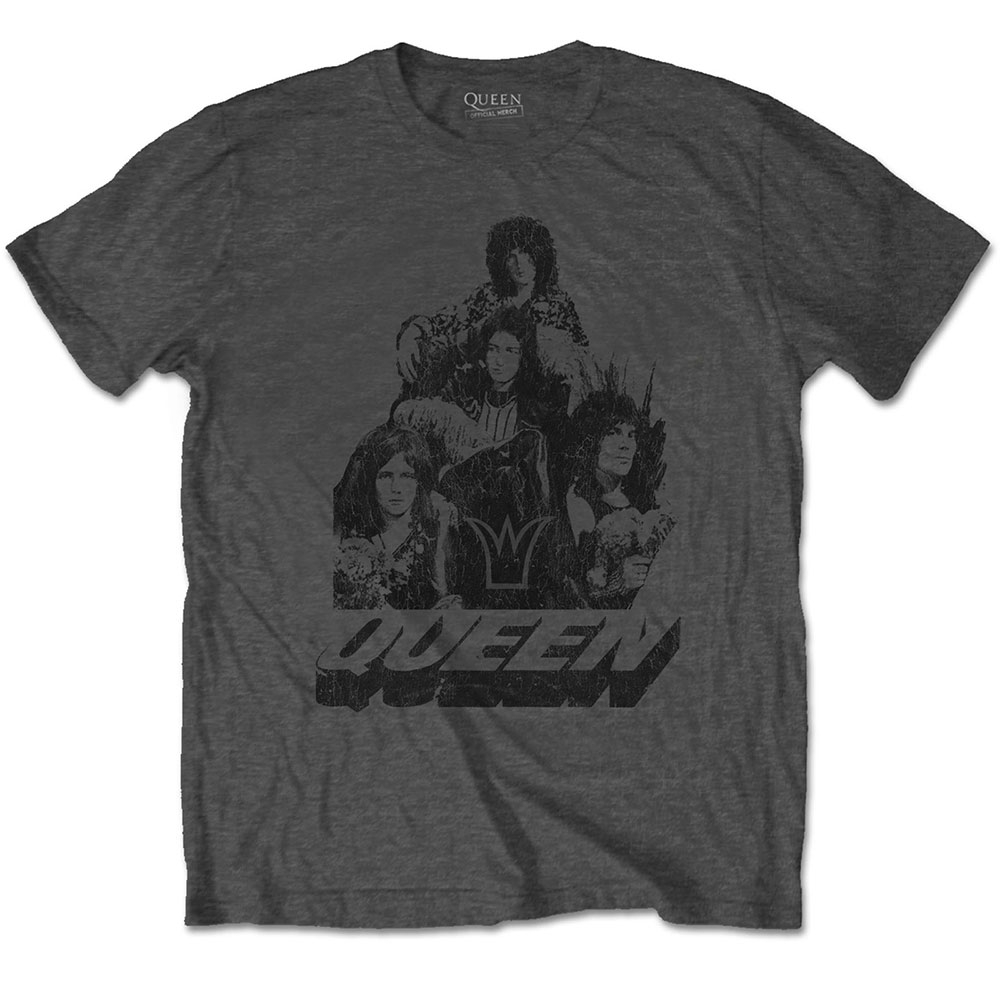 Queen Unisex T-Shirt: 70s Photo (Large)