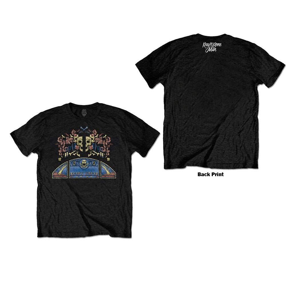 Rag'n'Bone Man Unisex T-Shirt: Coloured Graveyard (Back Print) (XX-Large)