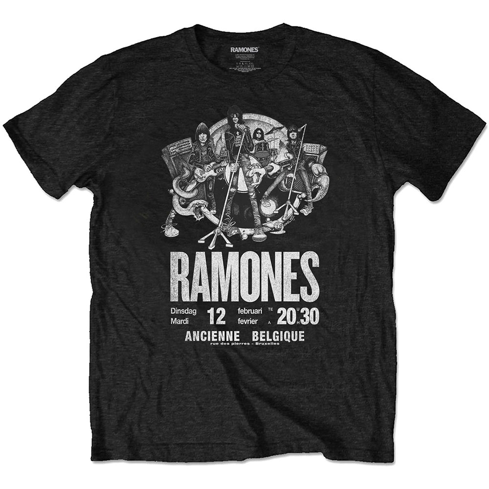Ramones Unisex Eco T-Shirt: Belgique (Large)