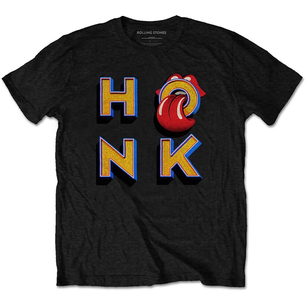 The Rolling Stones Unisex T-Shirt: Honk Letters (Small)