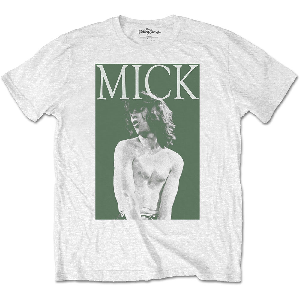 The Rolling Stones Unisex T-Shirt: Mick Photo Version 2 (Large)