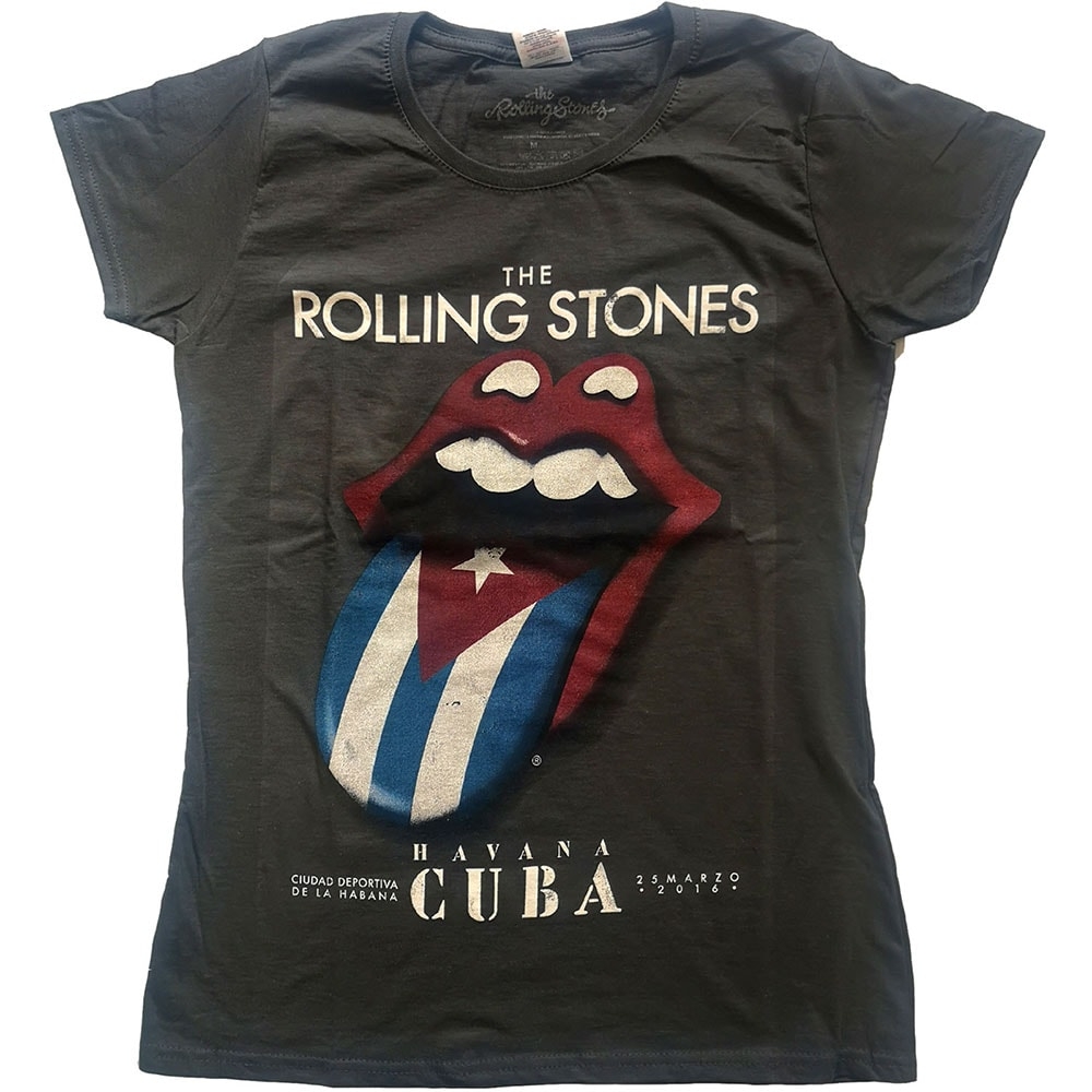 The Rolling Stones Ladies Tee: Havana Cuba (XX-Large)