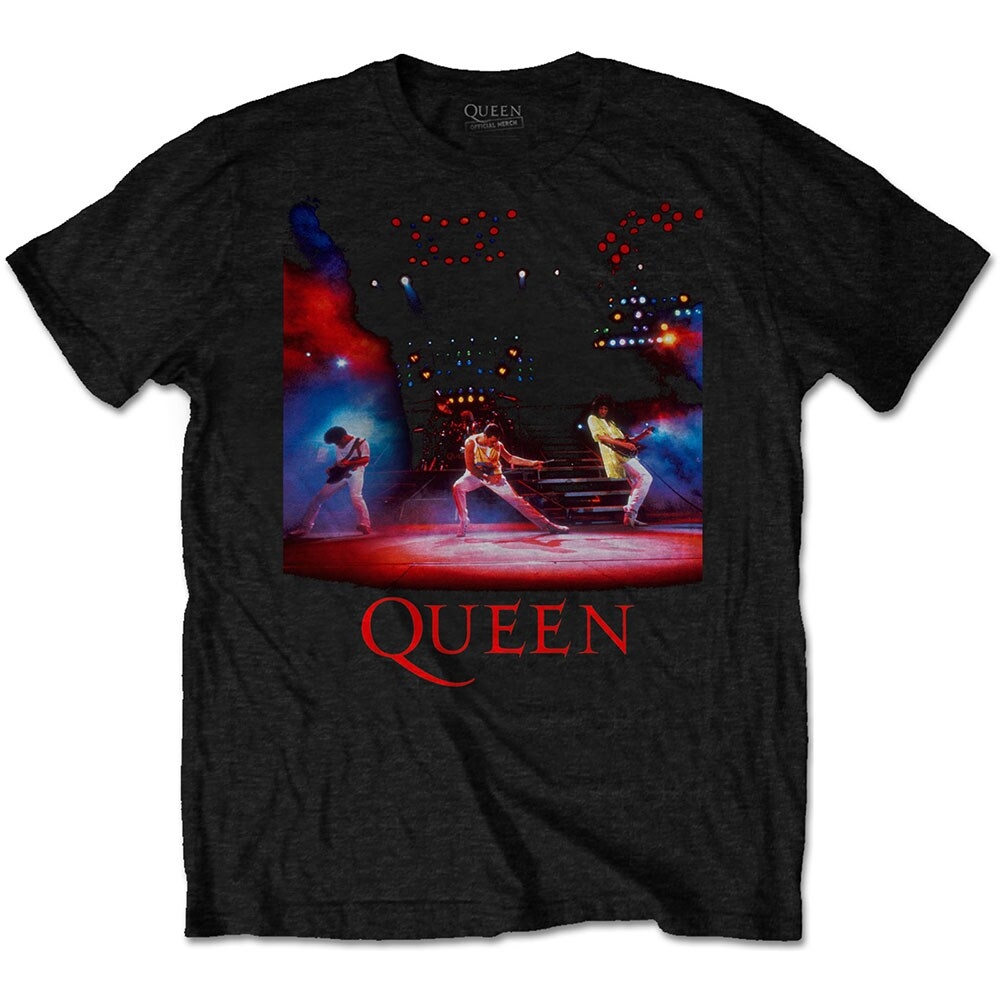 Queen Unisex T-Shirt: Live Shot Spotlight (XX-Large)