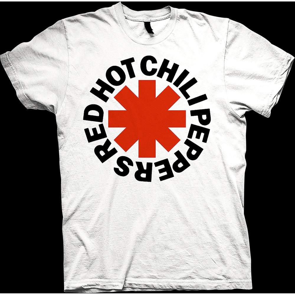Red Hot Chili Peppers Unisex T-Shirt: Red Asterisk (Large)