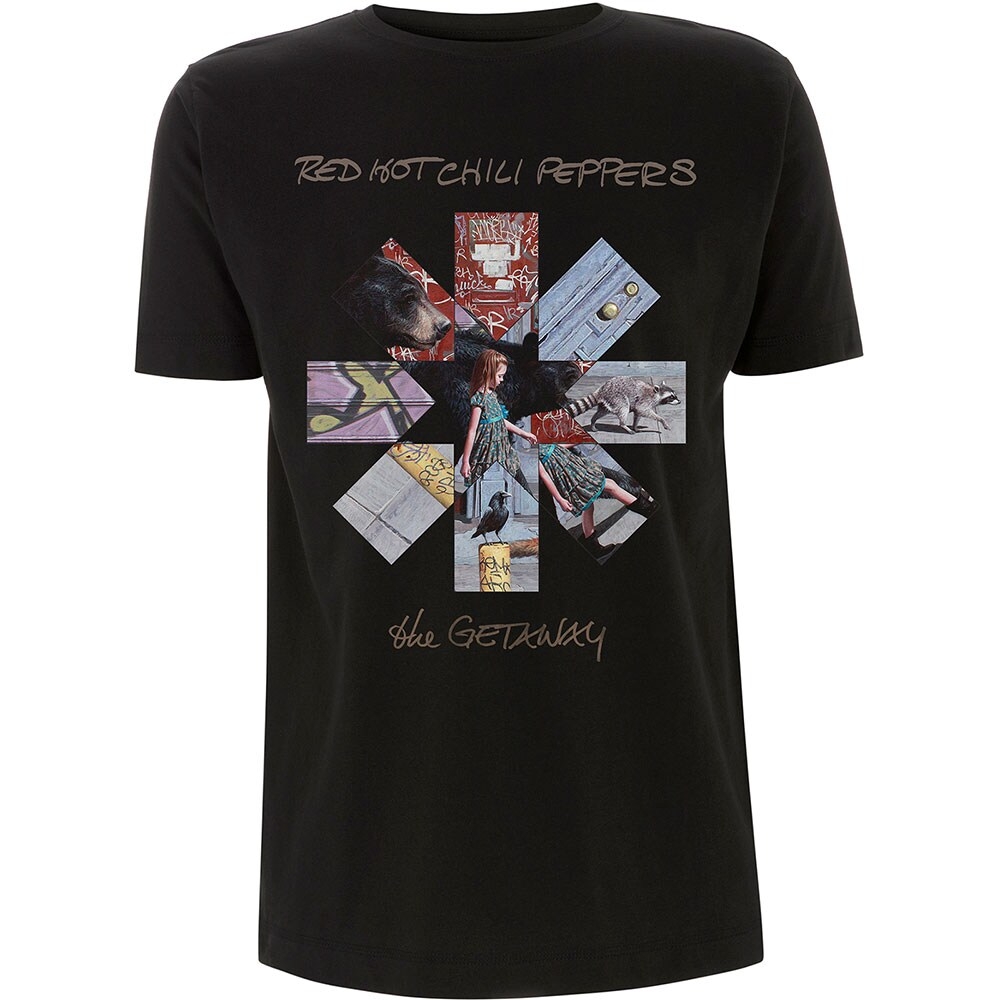 Red Hot Chili Peppers Unisex T-Shirt: Getaway Album Asterisk (Medium)