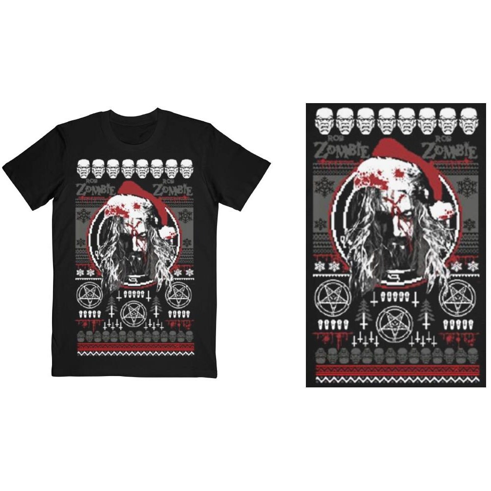 Rob Zombie Unisex T-Shirt: Bloody Santa (XX-Large)