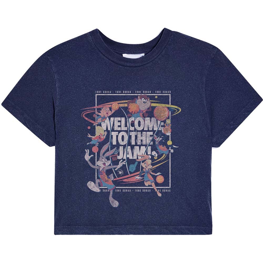 Space Jam 2 Ladies T-Shirt: Welcome To The Jam (Cropped) (Small)