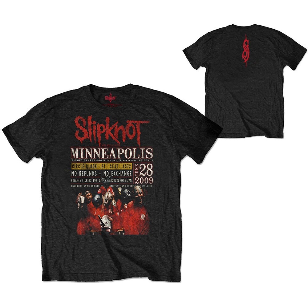 Slipknot Unisex Eco T-Shirt: Minneapolis '09 (Back Print) (X-Large)