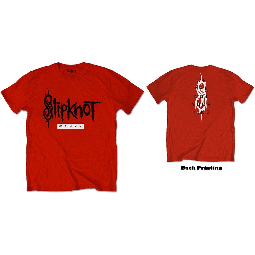 Slipknot Unisex T-Shirt: WANYK (Back Print) (Large)