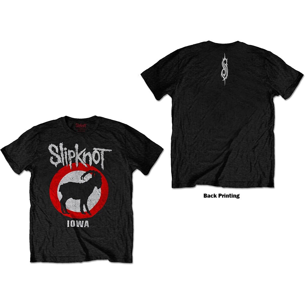 Slipknot Unisex T-Shirt: Iowa Goat (Back Print) (Large)