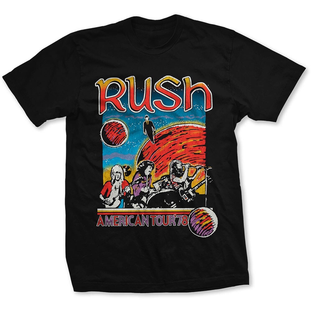 Rush Unisex T-Shirt: US Tour 1978 (Large)