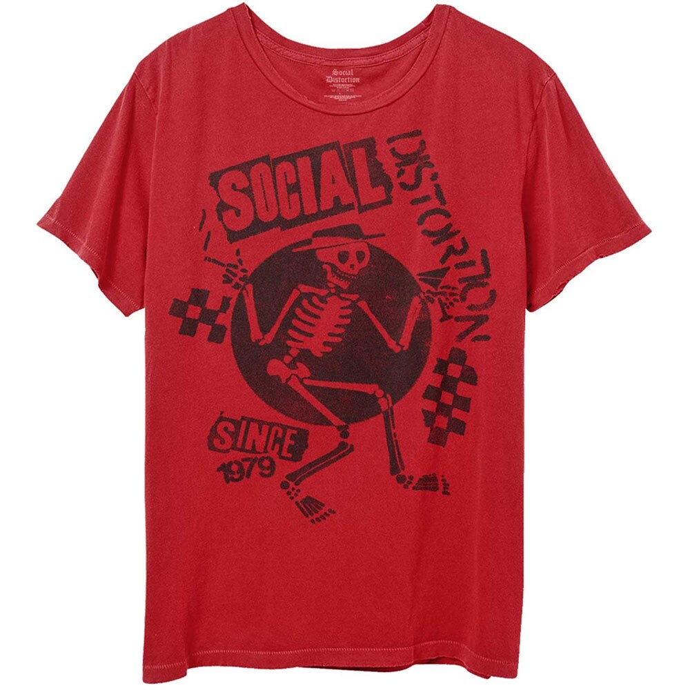 Social Distortion Unisex T-Shirt: Speakeasy Checkerboard (Small)