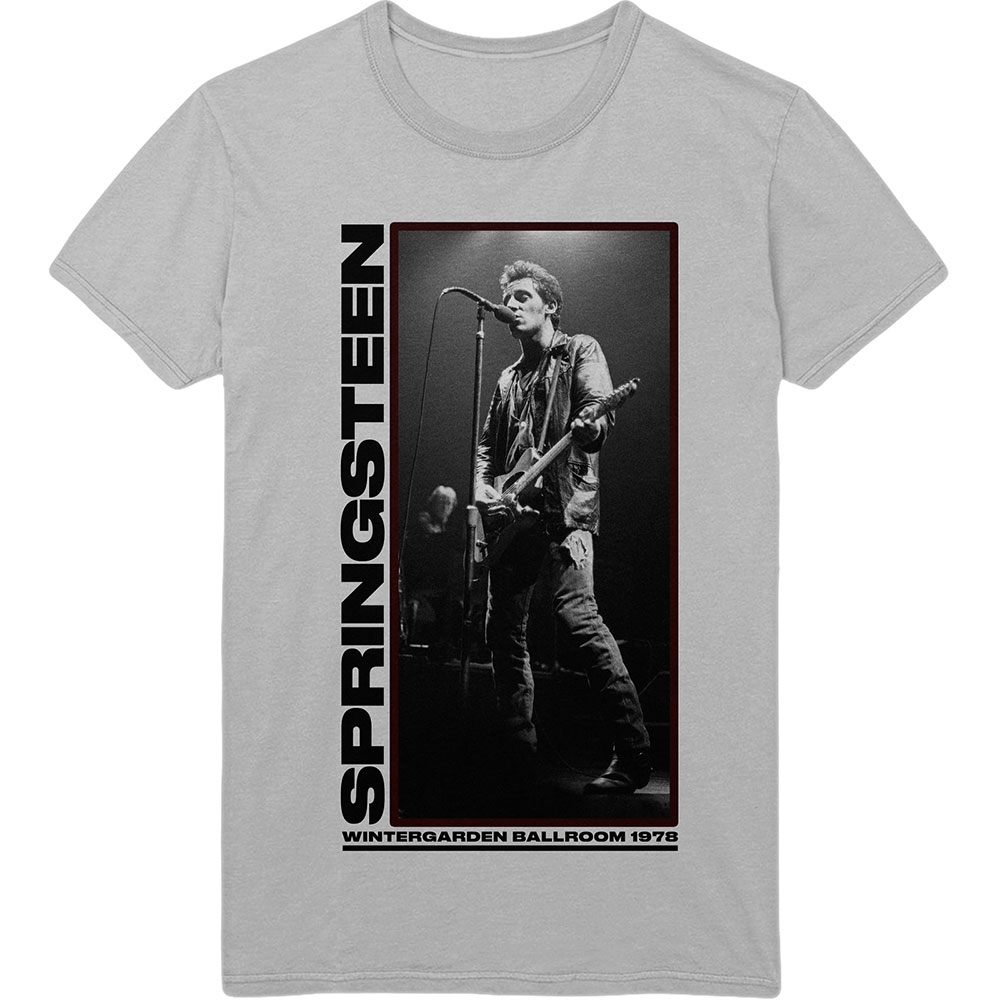 Bruce Springsteen Unisex T-Shirt: Wintergarden Photo (Small)