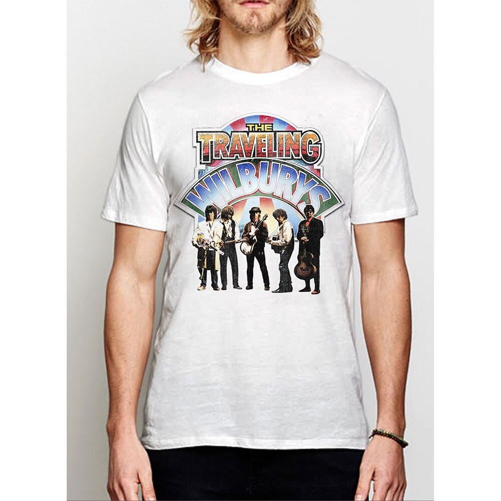 The Traveling Wilburys Unisex T-Shirt: Band Photo (Medium)