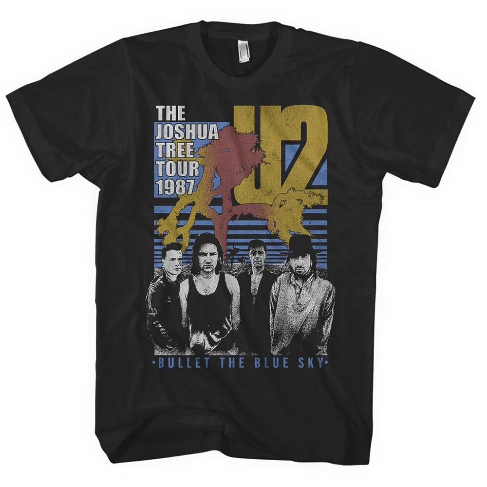 U2 Unisex T-Shirt: Bullet The Blue Sky (Medium)