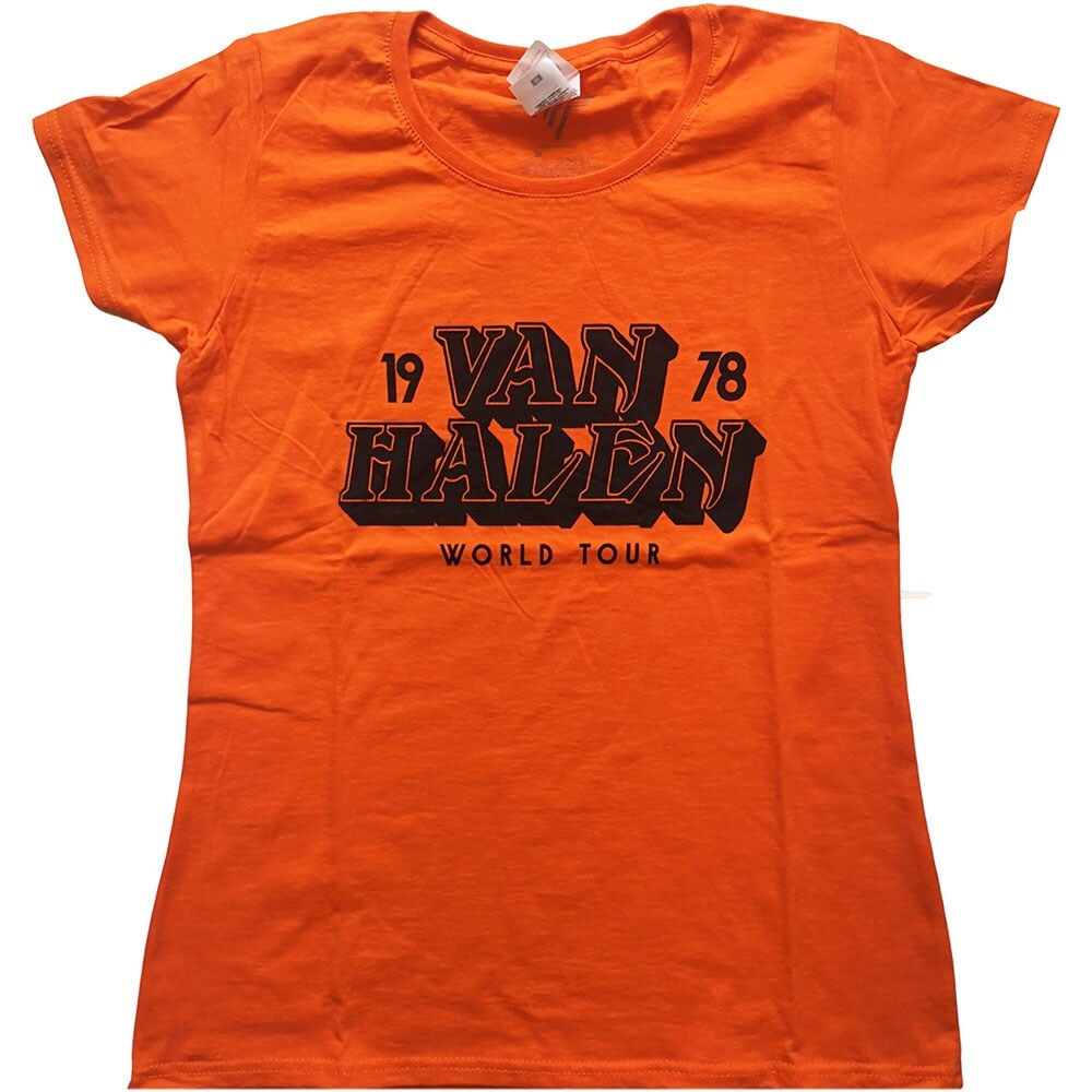 Van Halen Ladies Tee: World Tour '78 (Large)
