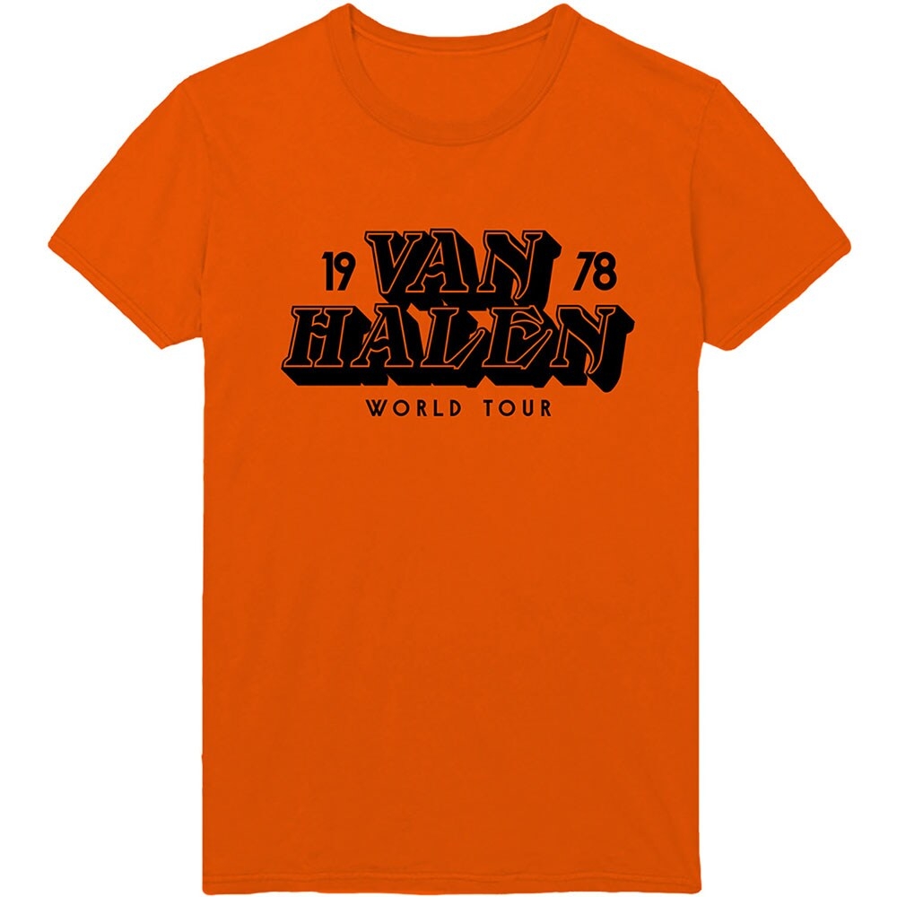 Van Halen Unisex T-Shirt: World Tour '78 (X-Large)