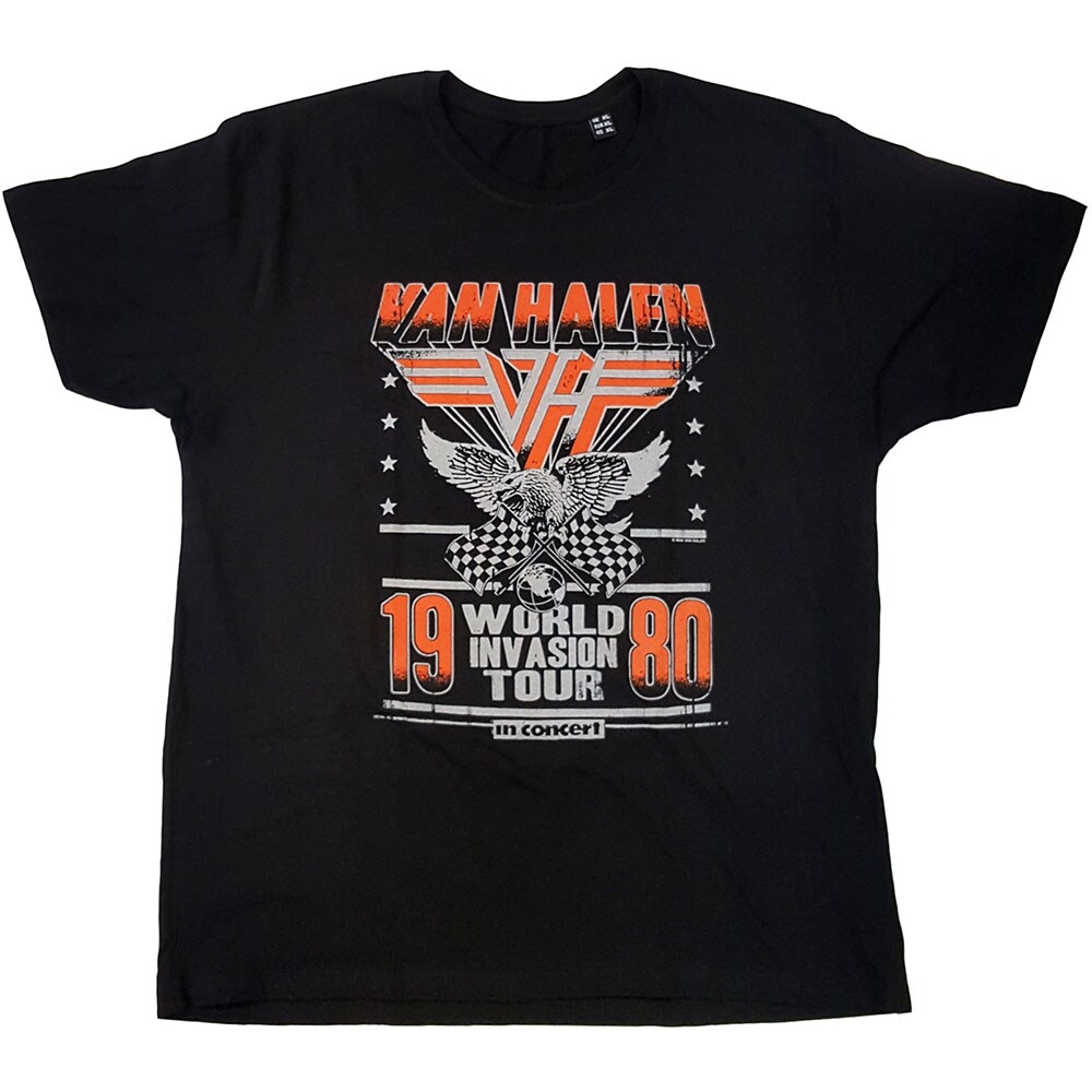 Van Halen Unisex T-Shirt: Invasion Tour '80 (Small)