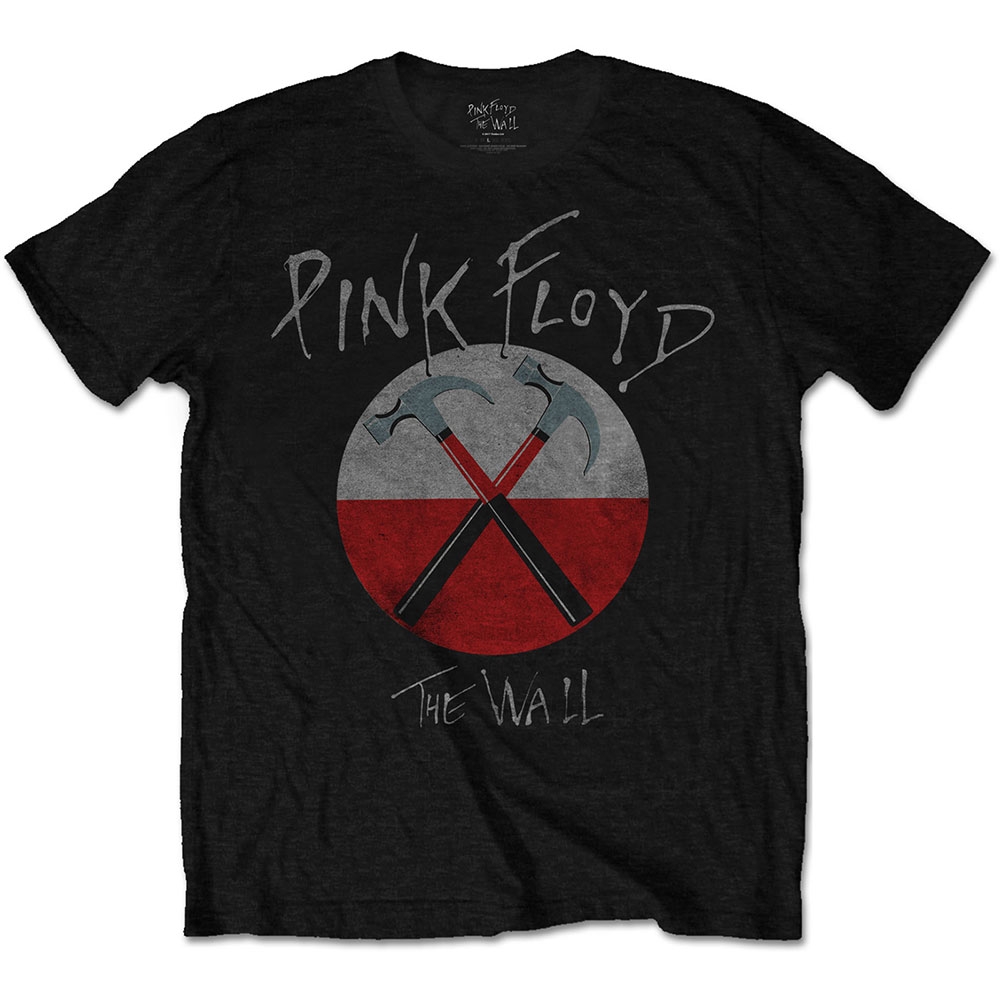 Pink Floyd Unisex T-Shirt: The Wall Hammers Logo (Small)