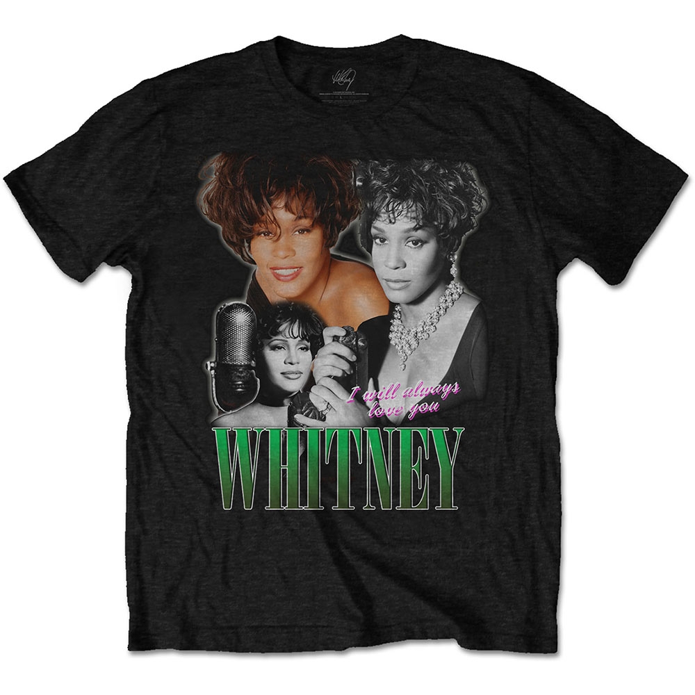 Whitney Houston Unisex T-Shirt: Always Love You Homage (Medium)