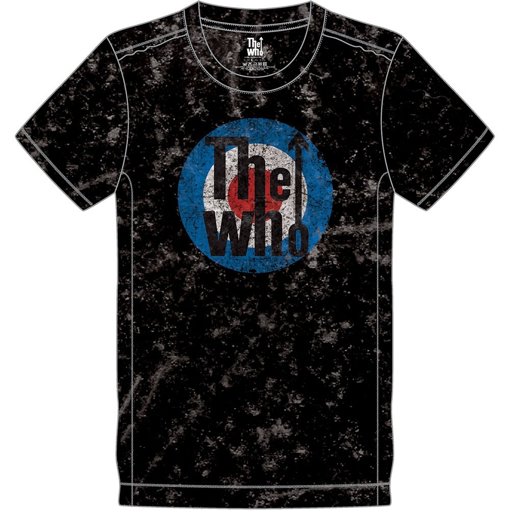The Who Unisex Snow Wash T-Shirt: Target Logo (Medium)