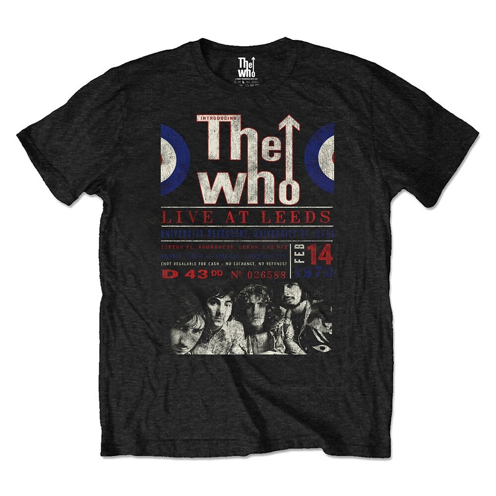 The Who Unisex Eco T-Shirt: Live At Leeds '70 (X-Large)
