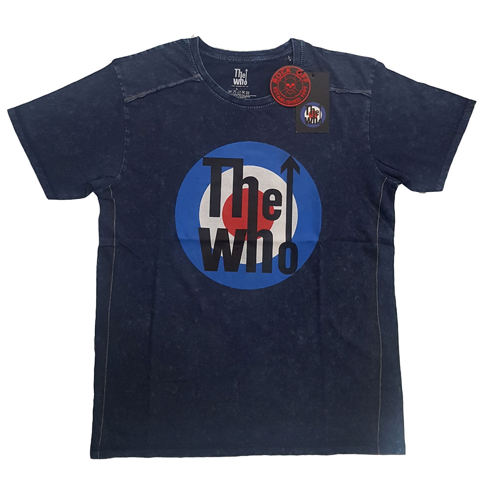 The Who Unisex Snow Wash T-Shirt: Target Logo (Small)