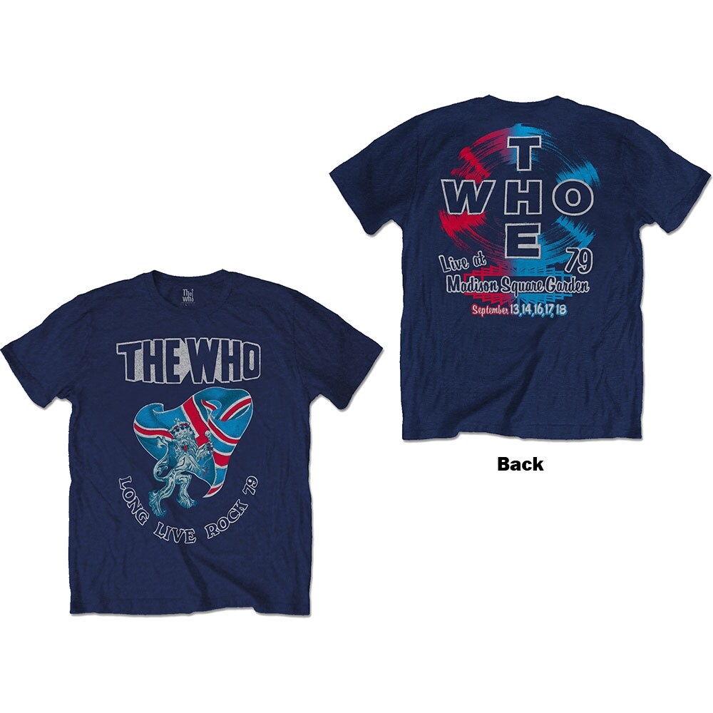 The Who Unisex T-Shirt: Long Live Rock '79 (Back Print) (Small)