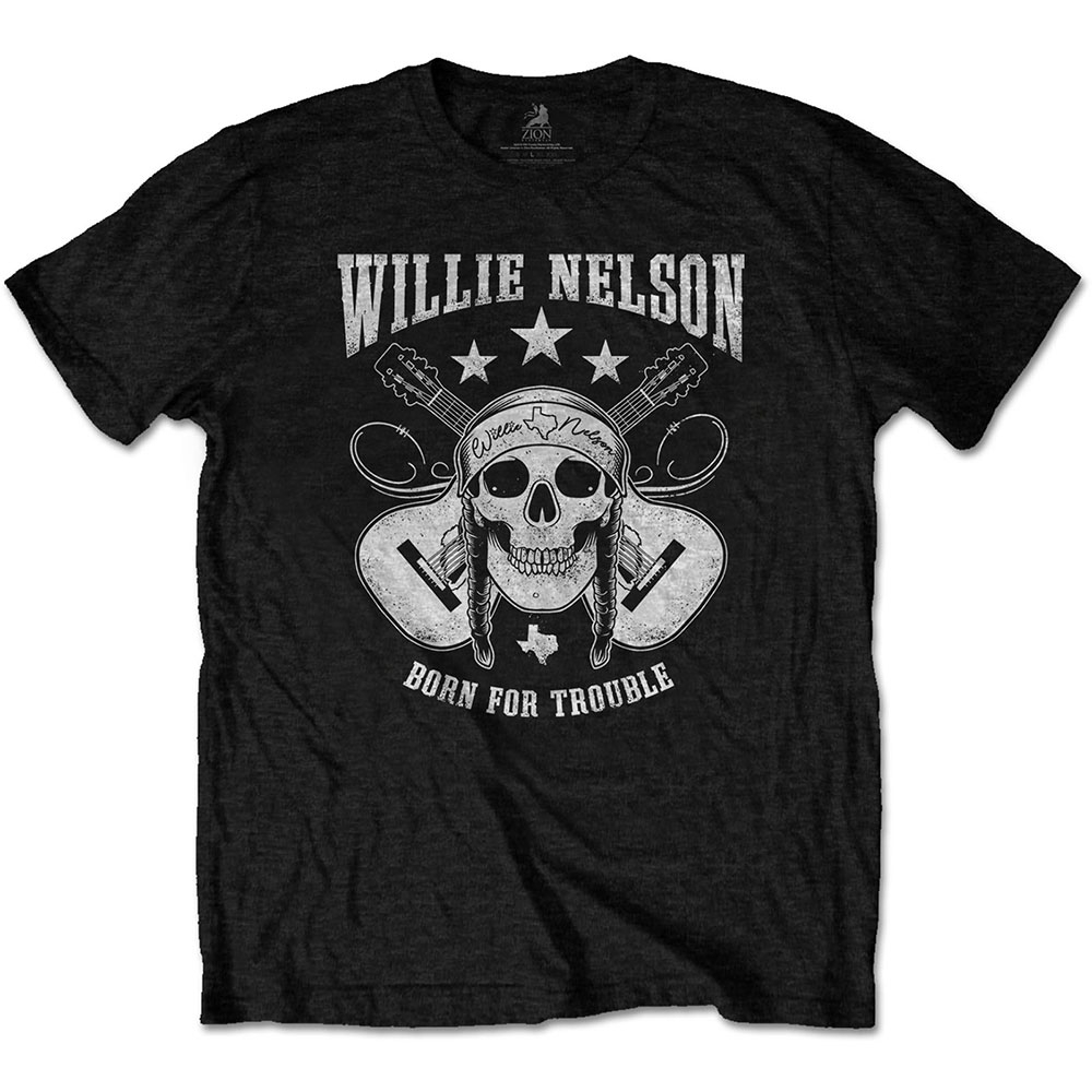 Willie Nelson Unisex T-Shirt: Skull (Small)