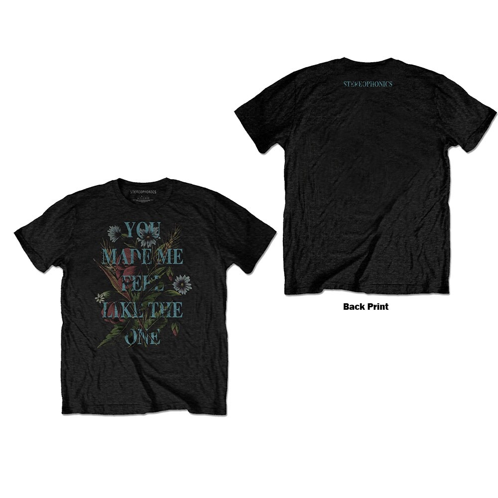 Stereophonics Unisex T-Shirt: Make Me Feel… (Back Print) (Small)