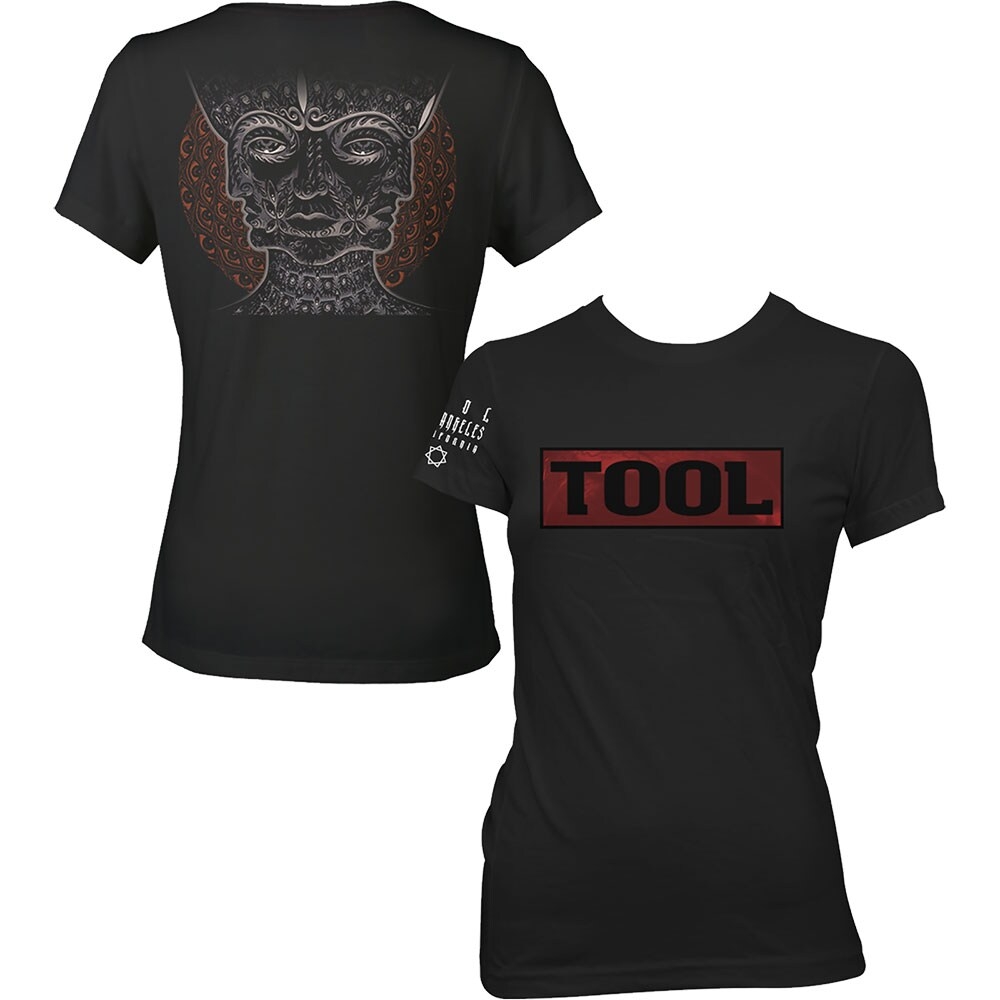 Tool Ladies T-Shirt: Shaded Box (Back & Sleeve Print) (Medium)