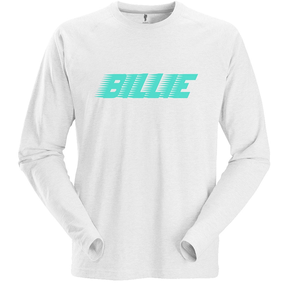 Billie Eilish Unisex Long Sleeved T-Shirt: Racer Logo (Large)